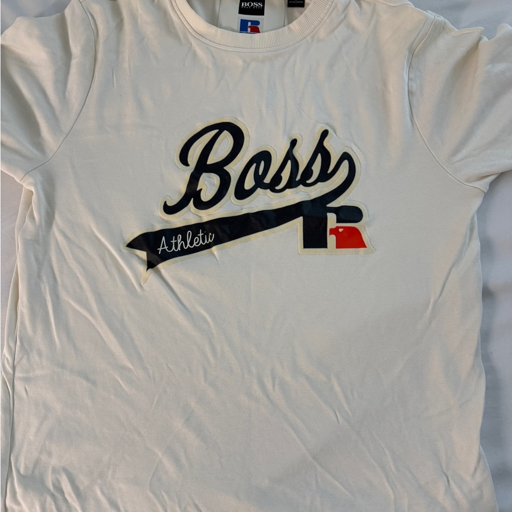 Hugo Boss White Graphic Tee